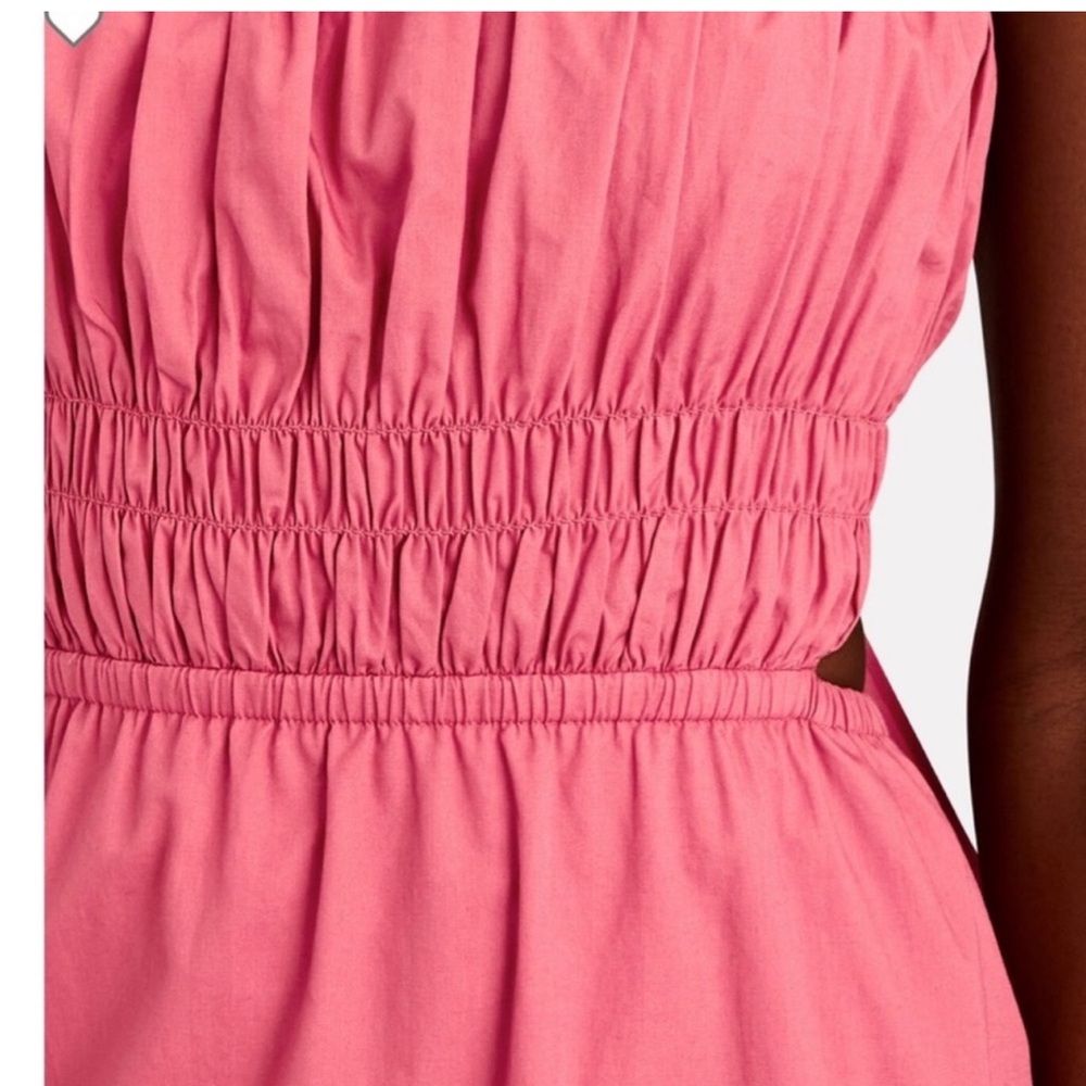 INTERMIX Cynthia Smocked Cotton Midi Dress NWT - Picture 3 of 7